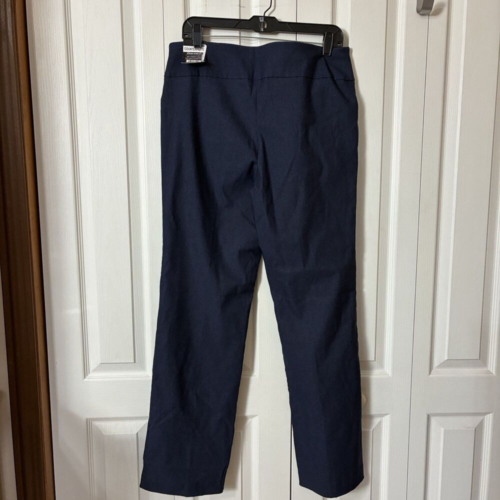 Counterparts Pants Womens Sz L Navy Super Stretch Mid Rise Boot Cut Comfy Pant - Picture 7 of 11